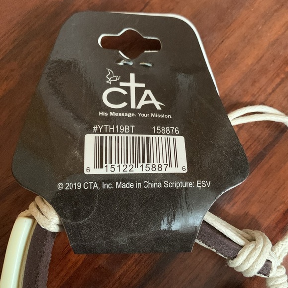 NWT CTA brown and white "Trust" adjustable bracelet - Picture 5 of 5